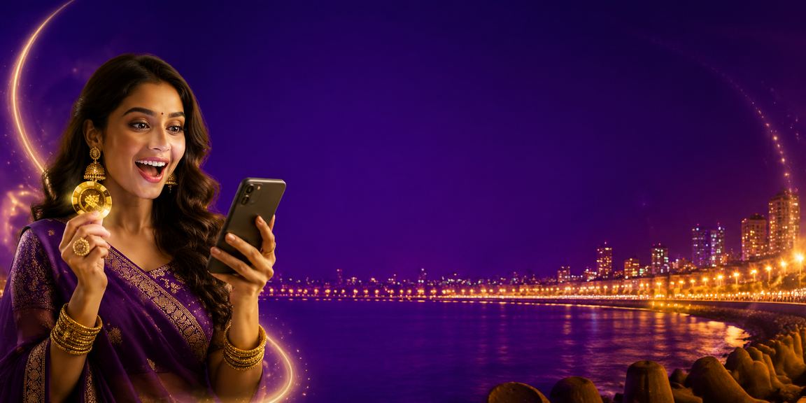 Indian user making a quick mobile payment in Mumbai with Paytm and UPI